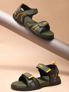 The Roadster Lifestyle Co Men Textured Sports Sandals