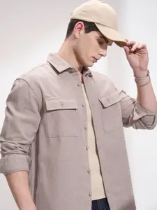 HIGHLANDER Men Slim Fit Opaque Casual Shirt