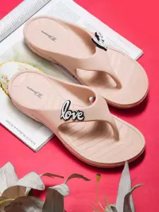 Slipover Women Printed Thong Flip-Flops