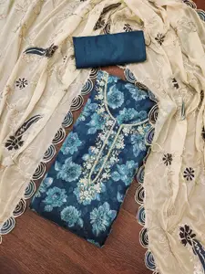 MANVAA Embellished Unstitched Dress Material