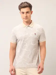 U.S. Polo Assn. Denim Co. Men Printed Polo Collar Pockets Slim Fit T-shirt