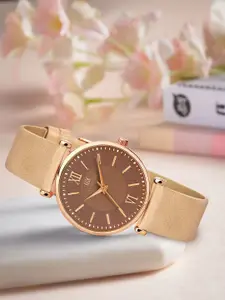 IIK COLLECTION Women Dial & Leather Straps Analogue Watch IIK-3219W