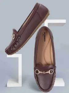 CATBIRD Women Textured Round Toe Lightweight Slip-On Loafers