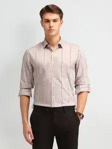 Arrow Men Slim Fit Opaque Striped Formal Shirt