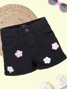KiddoPanti Girls Denim Denim Shorts