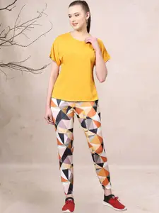 DTR FASHION Short Sleeve T-Shirt With Trouser Co-Ords