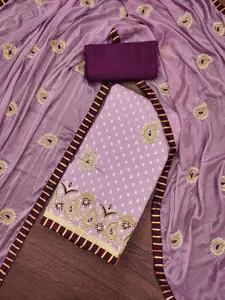 MANVAA Embellished Unstitched Dress Material