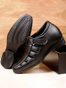 Bxxy Men 3 Inch Hidden Elevator Height Increasing Formal Shoe-Style Sandals