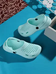 DressBerry Women Sea Green Clogs Flip Flops