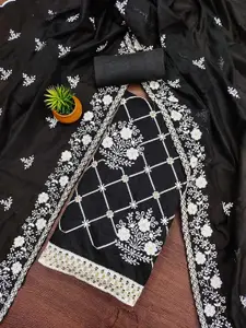 MANVAA Embellished Unstitched Dress Material