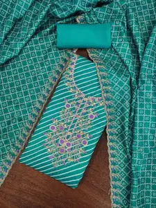 MANVAA Embellished Unstitched Dress Material