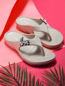 Slipover Women Printed Thong Flip-Flops