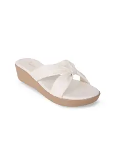 Padchin PU Wedge  Solid Sandals