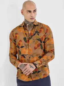 Snitch Men Slim Fit Opaque Printed Casual Shirt