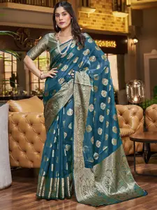 Mitera Woven Design Zari Organza Banarasi Saree