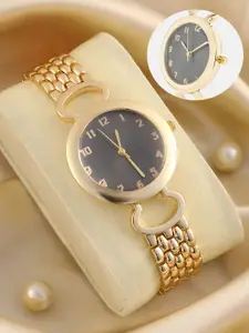 HAUTE SAUCE by  Campus Sutra HAUTE SAUCE by Campus Sutra Women's The Byzantine Round Watch - Ash Grey SS25_HSWC1380