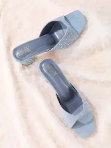 RUXBYPAYAL Embellished Block Sandals