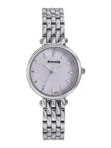 Sonata Women  Stainless Steel Bracelet Style Straps Analogue Watch 87082SM01