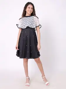 ORIEX THE ORIGINAL FASHION Embellished Net A-Line Dress