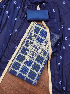 MANVAA Embellished Unstitched Dress Material