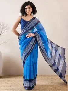 Anouk Rustic Tie and Dye Zari Ready to Wear Bagh Saree