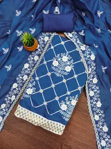 MANVAA Embellished Unstitched Dress Material