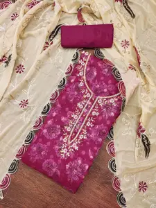 MANVAA Embellished Unstitched Dress Material