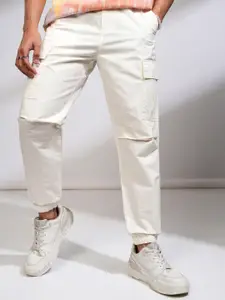 HIGHLANDER Men Ripstop Dobby Solid Elasticated Relaxed Fit Convertible Pant