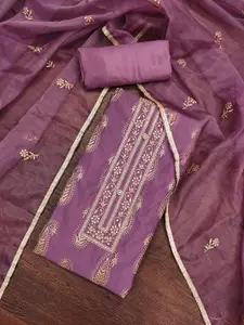 MANVAA Embellished Unstitched Dress Material