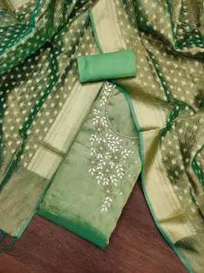 MANVAA Embellished Unstitched Dress Material