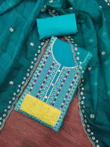 MANVAA Embellished Unstitched Dress Material