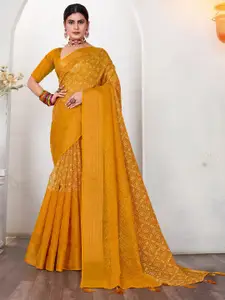 Mitera Bandhani Sequinned Silk Blend Bandhani Saree