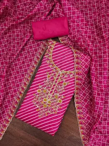 MANVAA Embellished Unstitched Dress Material