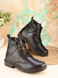 Provogue Men Leather Trekking Shoes