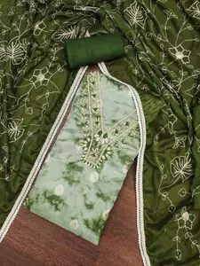 MANVAA Embellished Unstitched Dress Material