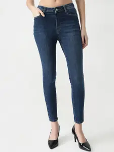 Kraus Jeans Women Skinny Fit High-Rise Light Fade Jeans