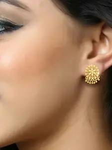 DIVASTRI Gold-Plated Pearls Contemporary Studs