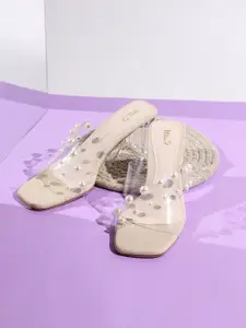 Inc 5 Embellished Party Block Sandals with Tassels