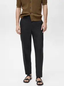 MANGO MAN Men Pure Linen Trousers