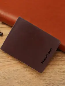 Provogue Men Textured PU Two Fold Wallet