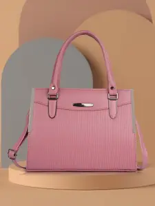 SPOTIC Oversized Structured Satchel with Cut Work