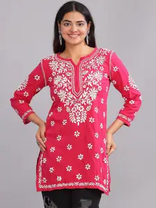 Club Loom Chikankari Cotton Embroidered Top