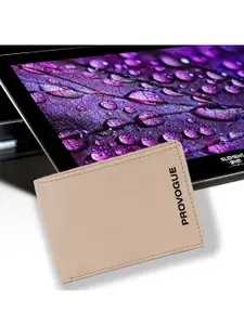 Provogue Men Textured PU Three Fold Wallet