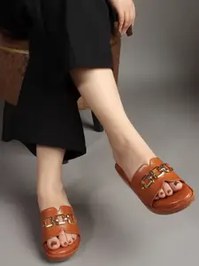 Sole Saga Wedge Peep Toes with Buckles