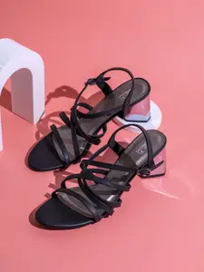 Inc 5 Striped Party Block Sandals