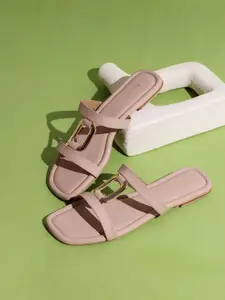 Inc 5 Women Open Toe Flats with Bows