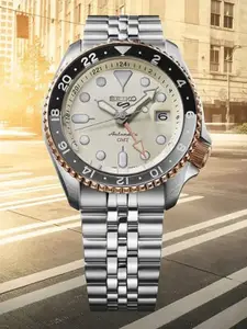 SEIKO NEW 5 SPORTS Men Chronograph Automatic Motion  Watch SSK046K1