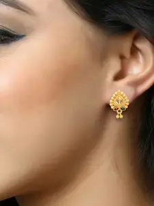 DIVASTRI Gold-Plated Contemporary Shaped Studs