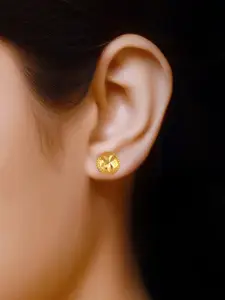 DIVASTRI Gold Plated Circular Studs