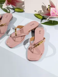 Inc 5 Women Open Toe Flats with Bows